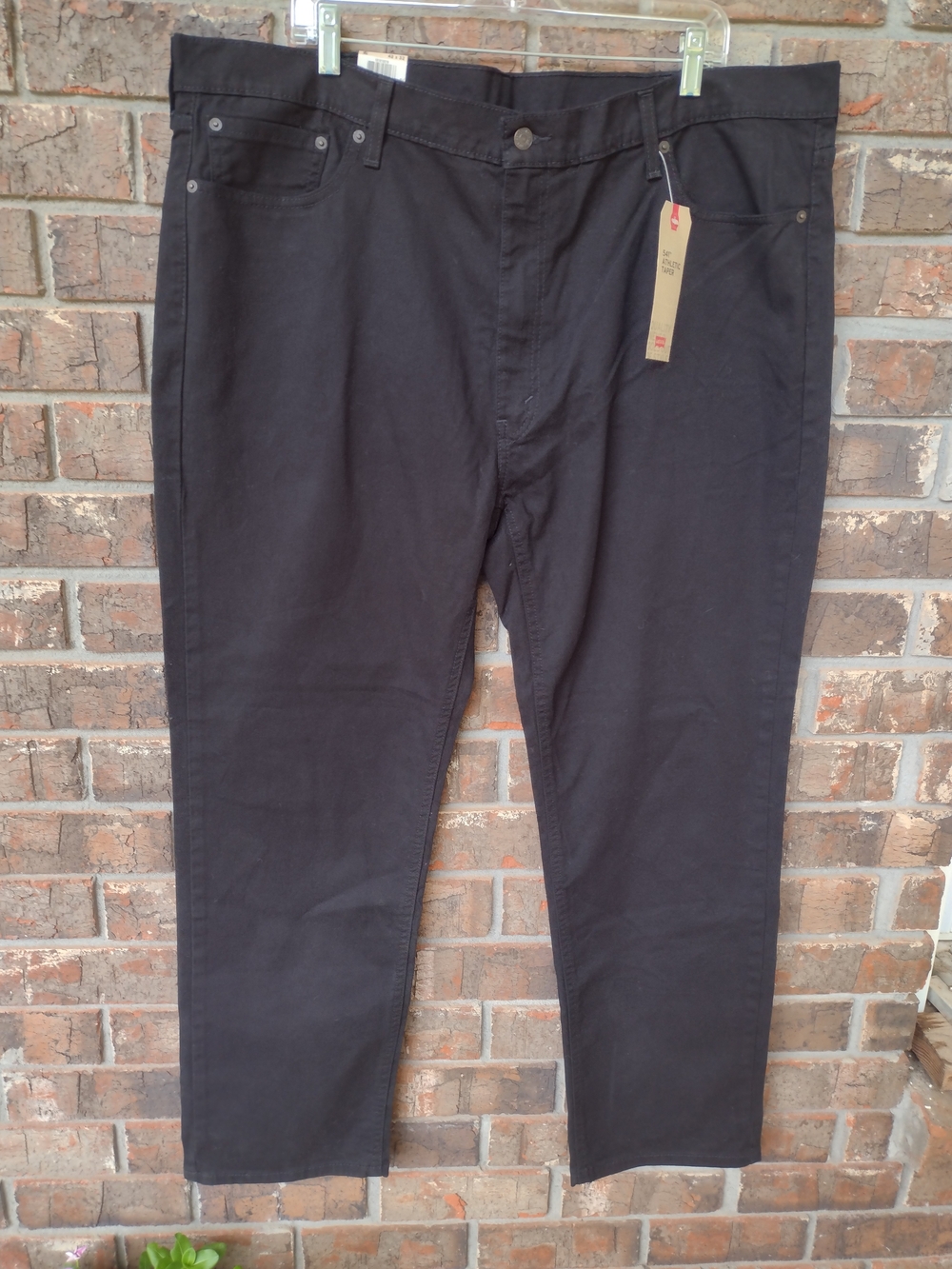 Levi's 541 Athletic Taper Jeans Mens 42X31 Black Stretch Straight High Rise NWT